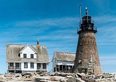 Mount Desert Rock Lighthouse Station Ravaged by Storms